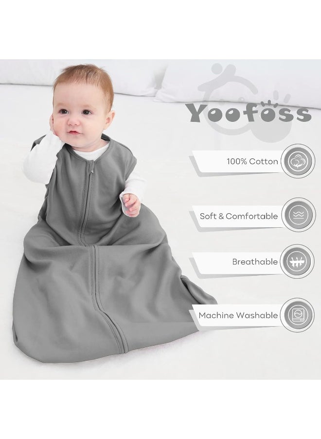 Yoofoss Baby Sleep Sack Wearable Blanket for Babies 100% Cotton 2-Way Zipper TOG 0.5 Toddler Sleeping Sack 3 Pack, Comfy Lightweight Sleep Sacks - pzsku/Z4E7395F305950FAF26C3Z/45/_/1738047922/1f2b8696-7605-4f79-a7d2-2006e26a13b5