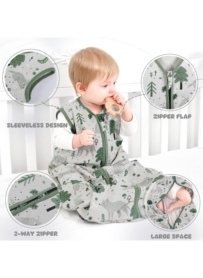 Yoofoss Baby Sleep Sack Wearable Blanket for Babies 100% Cotton 2-Way Zipper TOG 0.5 Toddler Sleeping Sack 3 Pack, Comfy Lightweight Sleep Sacks - pzsku/Z4E7395F305950FAF26C3Z/45/_/1738047960/6b3c006d-5840-43ff-9585-b915bf98952a