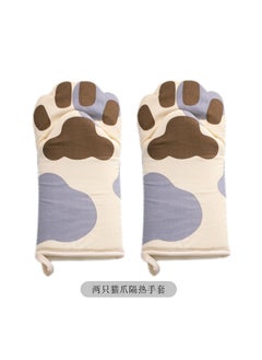 Generic Oven Mitts Gray Cat Paw Design Heat ResistantLarge gray cat claw long pair Large gray cat claw long pair 