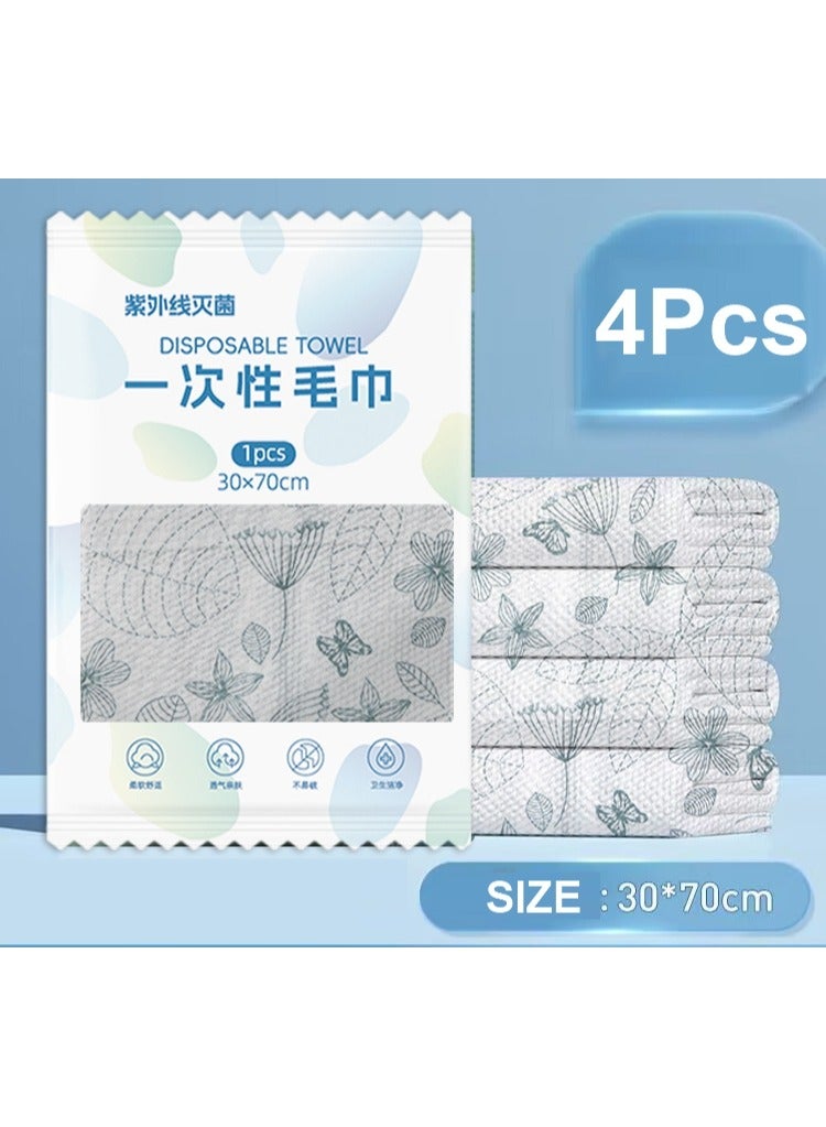 Disposable printed bath towels, face towels, printed soft bath wipes, portable, breathable, thickened bath towels, 8 pieces, individually packaged, suitable for travel, hotel, business - Image 3