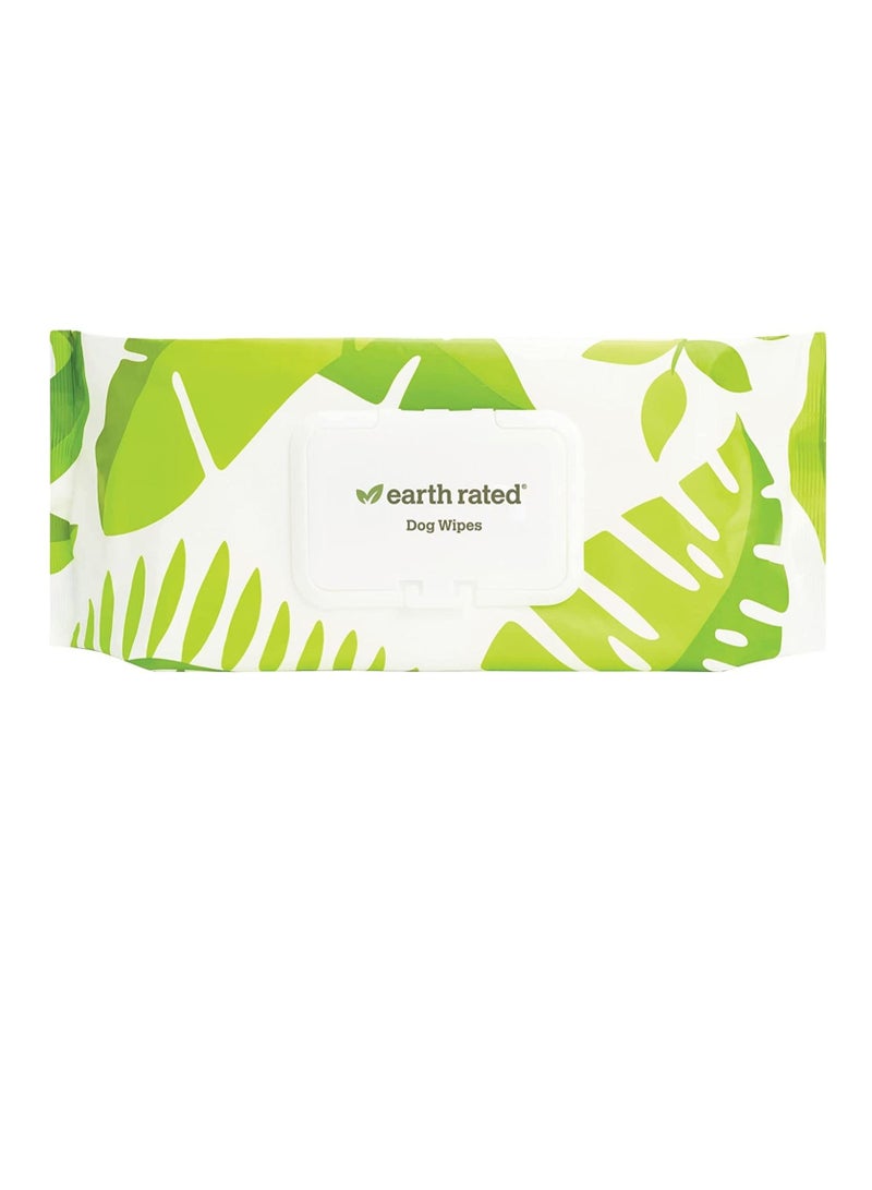 إيرث ريتد مناديل مبللة سميكة للكلاب سهلة الاستخدام للكفوف والجسم برائحة الافندر 100 قطعة - Image 2