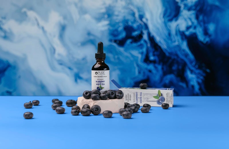 Pure Inventions Blueberry & White Tea - Water Infusion Drops - No Sugar, Calories, or Artificial Sweeteners - 60 Servings - 2oz - Image 2