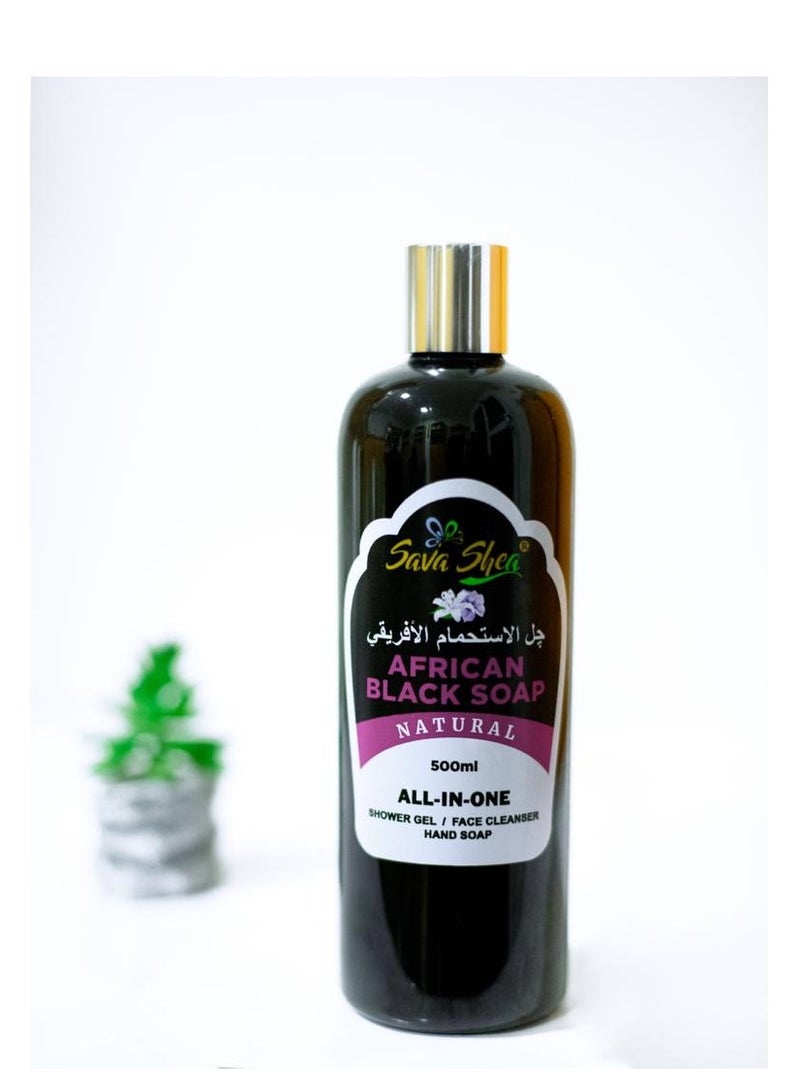 African black soap shower gel