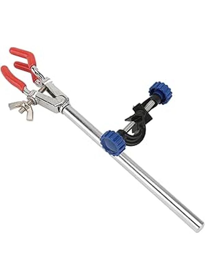 Adjustable Dual Direction Laboratory Clamp Corrosion Resistant Alloy Beaker Flask Holder - Image 1