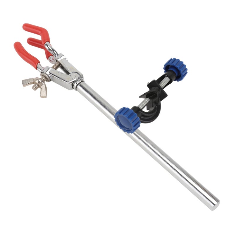 Adjustable Dual Direction Laboratory Clamp Corrosion Resistant Alloy Beaker Flask Holder - Image 2