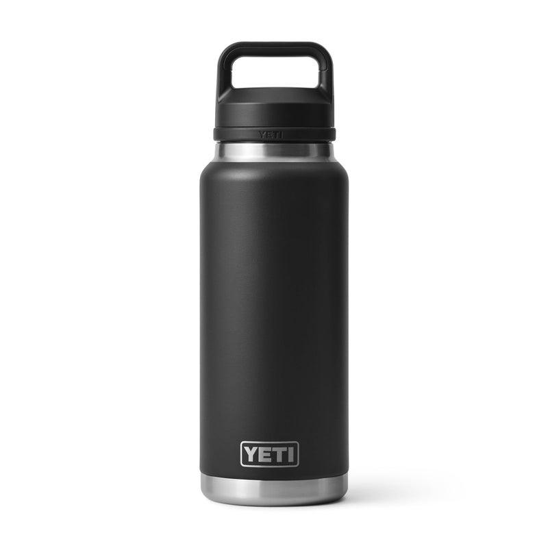YETI يِتِي رامبلر 36 أوقية زجاجة، معزولة بالتفريغ، من الفولاذ المقاوم للصدأ مع غطاء شَغ، أسود - Image 1