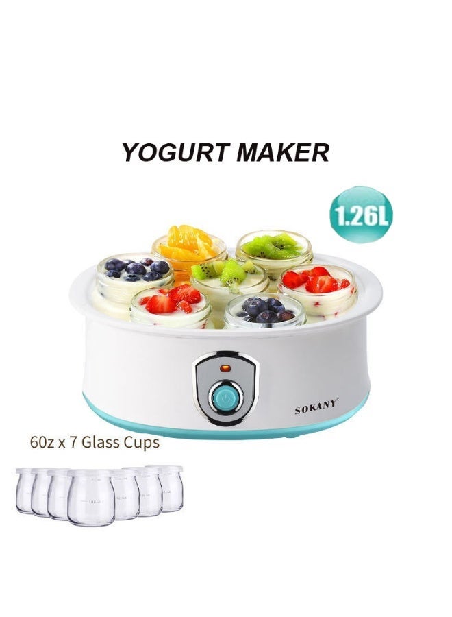 sokany Yoghurt Maker , Constant Temperature Yoghurt Maker Machine for Homemade Yogurts Making Natural Healthy Yoghurt , Household use Yogurt Frozen Pan Ice Cream Machine , Yogurt Pan,Gifts For Kids - Image 1