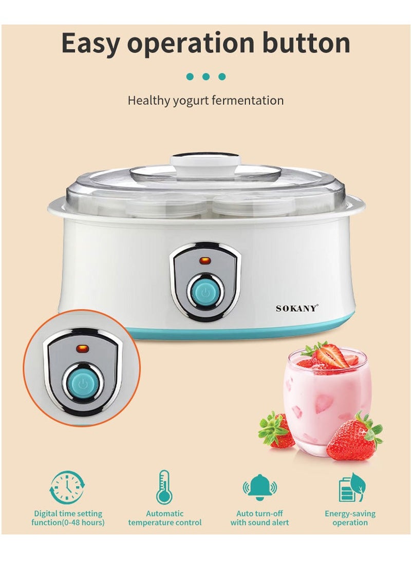Yoghurt Maker , Constant Temperature Yoghurt Maker Machine for Homemade Yogurts Making Natural Healthy Yoghurt , Household use Yogurt Frozen Pan Ice Cream Machine , Yogurt Pan,Gifts For Kids
