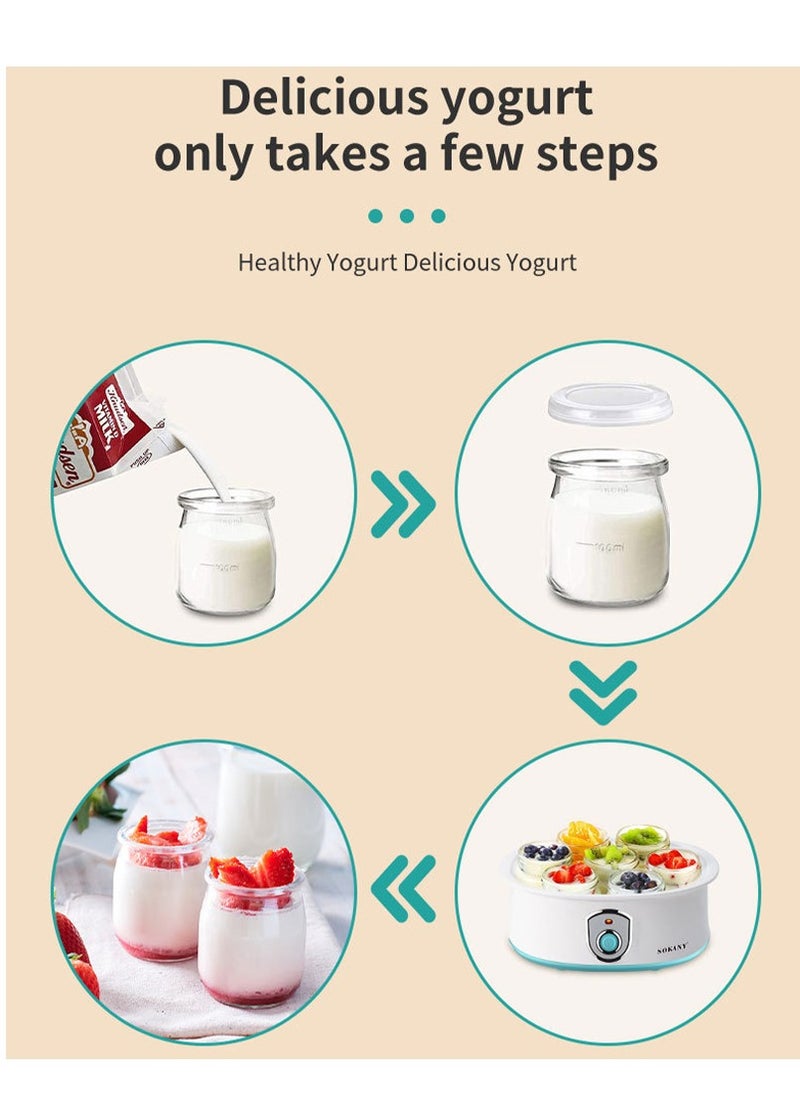 Yoghurt Maker , Constant Temperature Yoghurt Maker Machine for Homemade Yogurts Making Natural Healthy Yoghurt , Household use Yogurt Frozen Pan Ice Cream Machine , Yogurt Pan,Gifts For Kids