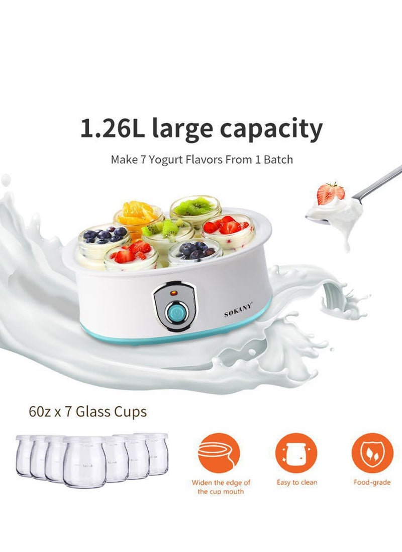 Yoghurt Maker , Constant Temperature Yoghurt Maker Machine for Homemade Yogurts Making Natural Healthy Yoghurt , Household use Yogurt Frozen Pan Ice Cream Machine , Yogurt Pan,Gifts For Kids