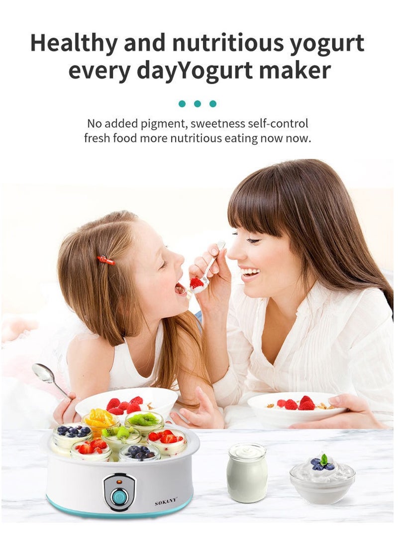 Yoghurt Maker , Constant Temperature Yoghurt Maker Machine for Homemade Yogurts Making Natural Healthy Yoghurt , Household use Yogurt Frozen Pan Ice Cream Machine , Yogurt Pan,Gifts For Kids