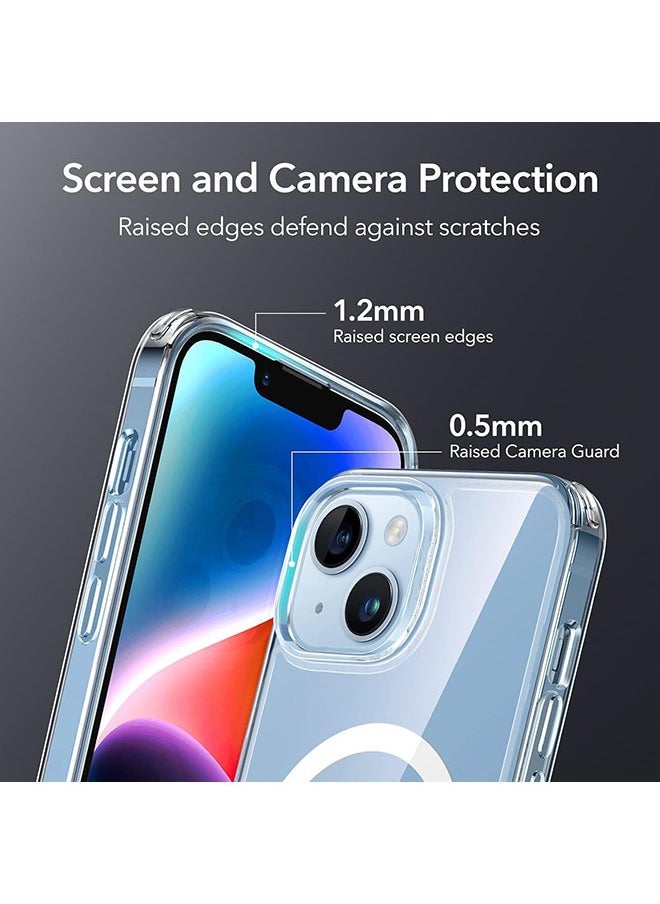 iPhone 14 Case,  Yellowing Resistant, Scratch-Resistant Back, Magnetic Phone Case for iPhone 14,  Clear