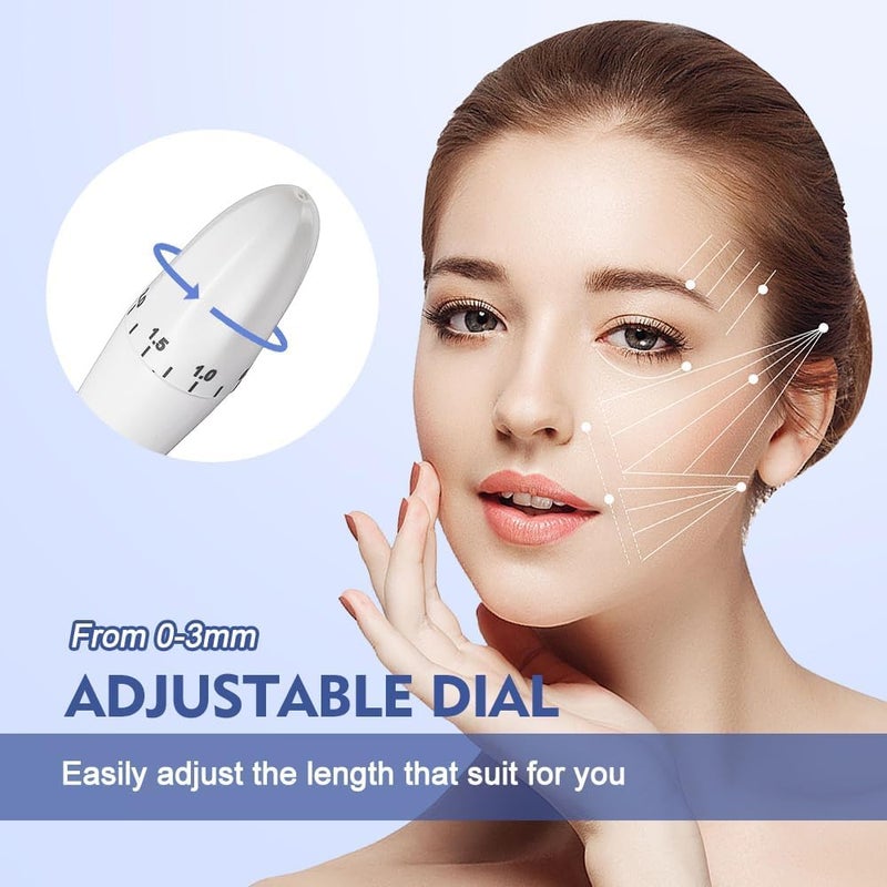 Kueh Original Derma Microneedling Beauty Tool - Professional Adjustable Amazing Beauty Skin Pen for Women Men - Derma Roller Alternative (White) - Image 5