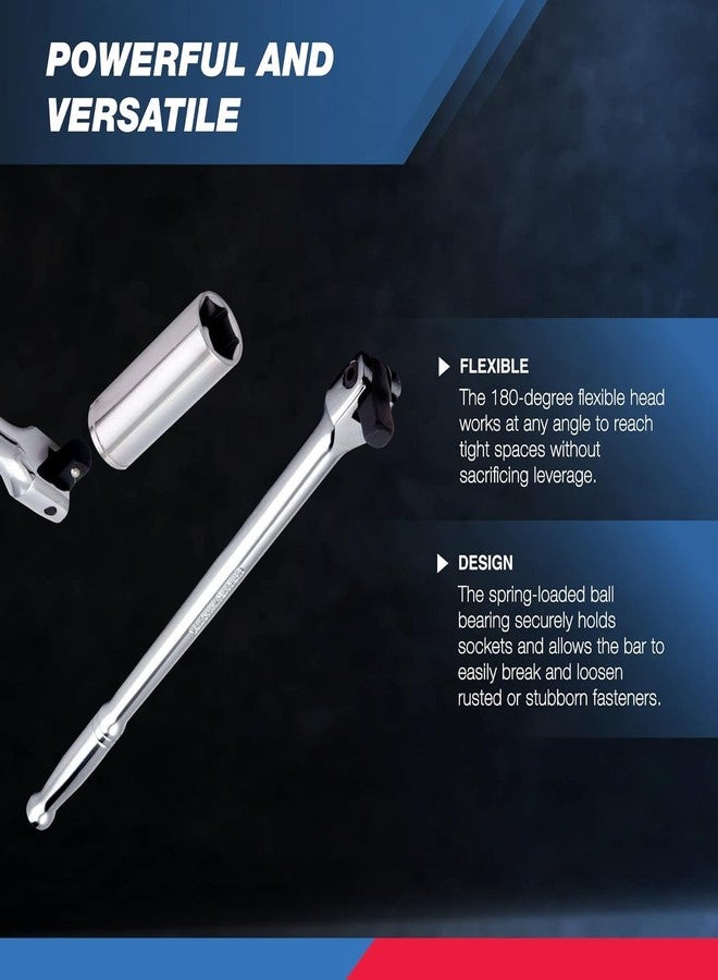 Neiko 00211A 1/2-Inch-Drive Extension Breaker Bar, 18 Inches Long, Made with CrV Steel - Image 4