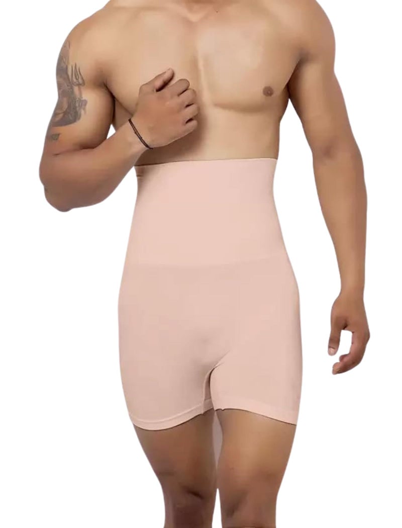 KROYWEN Men's Waist Control Belt - Shaping Band � Waist Trimmer � Body Shaper Abdomen � Men�s Tummy Control � Men�s Shapewear (Beige, Free Size) - Image 1