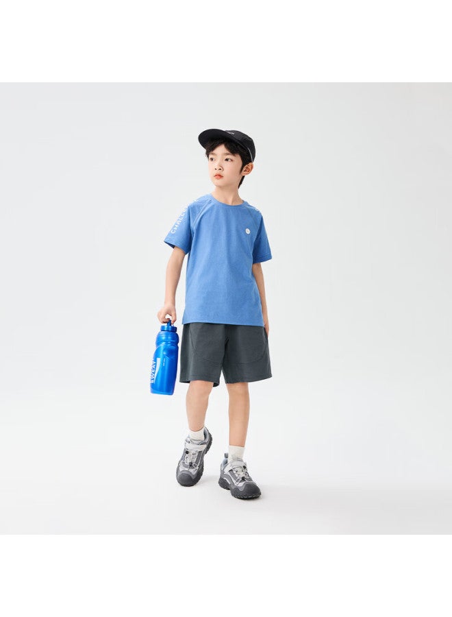Ebaer Children's Quick-dry Lightweight Shorts, 2025 Summer Style, Boys' Mesh Sports Cooling Pants, Dove Gray, Size 120 - Image 3