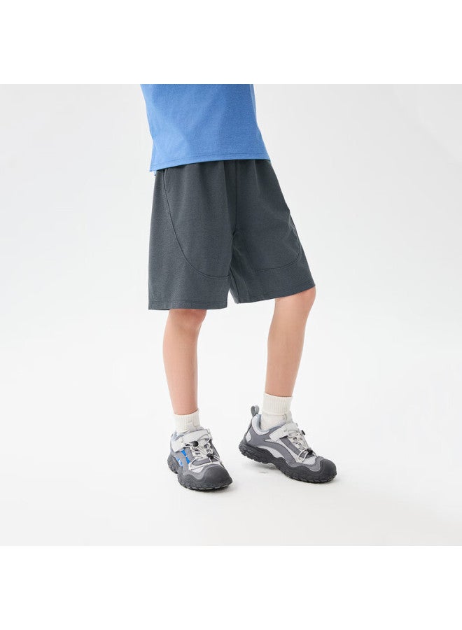 Ebaer Children's Quick-dry Lightweight Shorts, 2025 Summer Style, Boys' Mesh Sports Cooling Pants, Dove Gray, Size 120 - Image 2