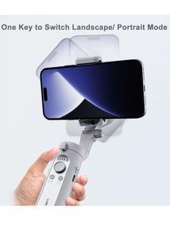 hohem iSteady XE 3-Axis Smartphone Gimbal Stabilizer Portable Phone Vlog Gimbal Anti-shake with Magnetic LED Fill Light Mini Tripod 280g Load Capacity Replacement for iPhone 14/13/12/11 Android Smartp  - Image 5