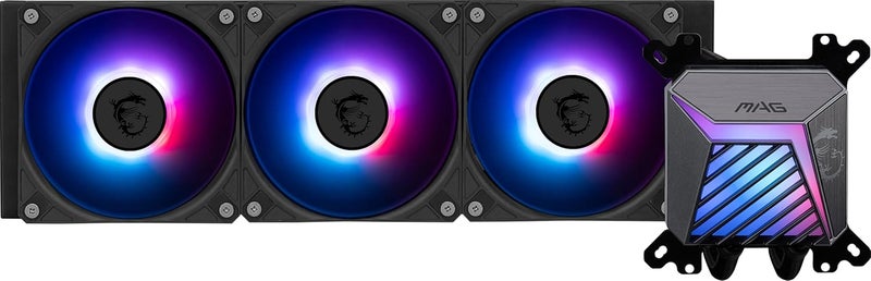 إم اس أي MSI MAG CORELIQUID A15 360 - مبرد سائل AIO ARGB لوحدة المعالجة المركزية مع رادياتور 360 مم ومراوح ARGB PWM ثلاثية 120 مم - Image 1