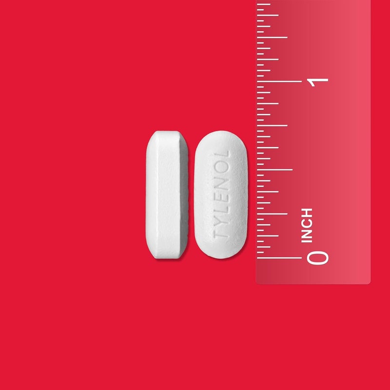 Tylenol أقراص طبية شديدة للاحتقان البارد للصداع والحمى والاحتقان أسيتامينوفين مسكن للألم خافض للحرارة 24 عدداً - Image 2