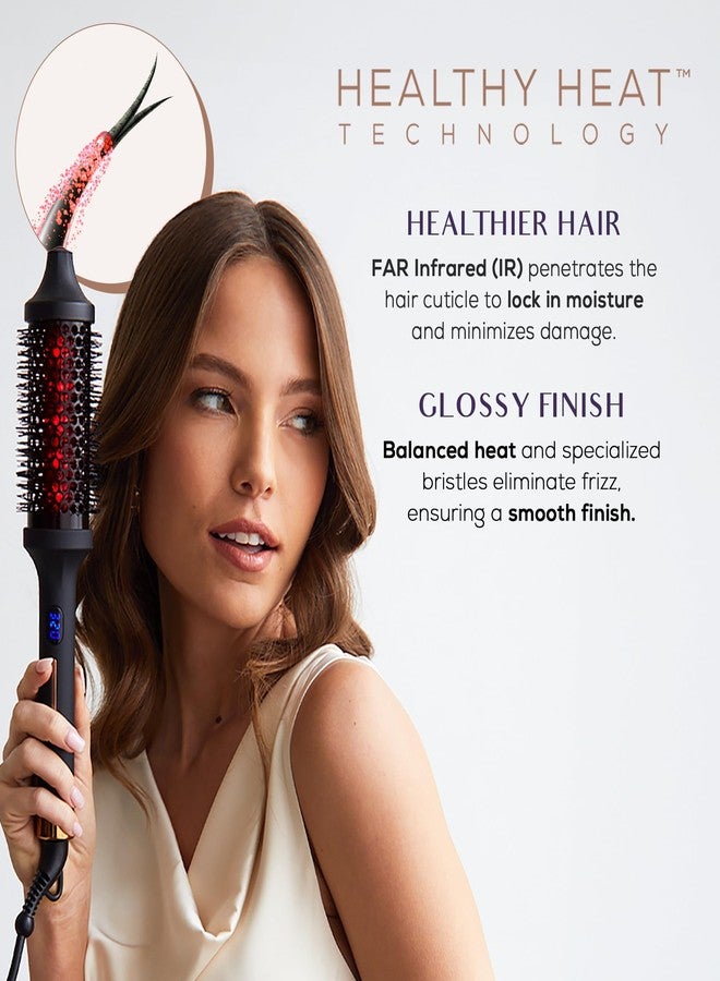 سوترا فرشاة سوترا الحرارية - فرشاة دائرية خفيفة الوزن مزودة بخاصية التسخين لتصفيف الشعر وتجفيفه - شاشة رقمية، إيقاف تشغيل تلقائي، وتقنية أيونية - أدوات تصفيف احترافية لجميع أنواع الشعر - Image 2