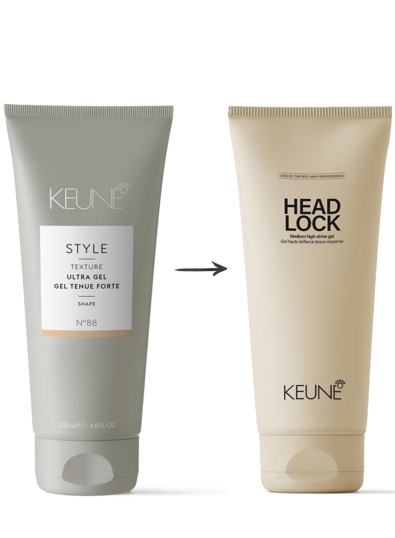 Keune Style Texture Ultra Gel Shape N88- New Name Head Lock- Medium High Shine Gel - Image 4