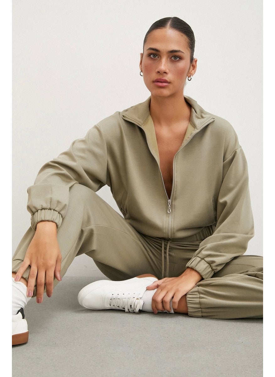 Never More Zippered Sweatshirt Çağla  - Image 1