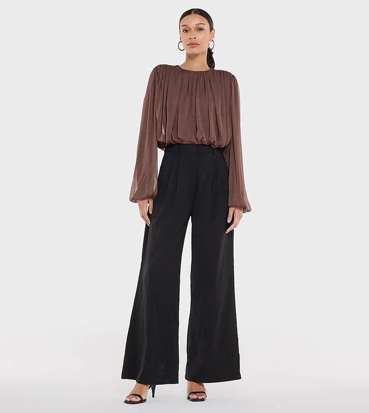 بي سي بي جي Women'S Balloon Hem Blouse