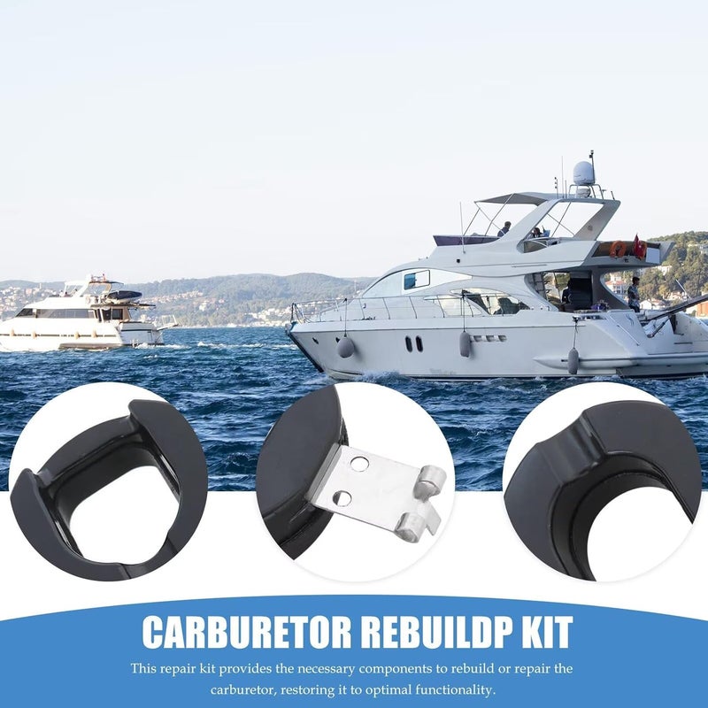 تركيب مع قطع أخرى 439071 طقم إعادة بناء المكربن ��محركات Johnson Evinrude OMC الخارجية بقوة 1.5-20 حصان 18-7043 382045 382046 382047 - جديد - Image 2