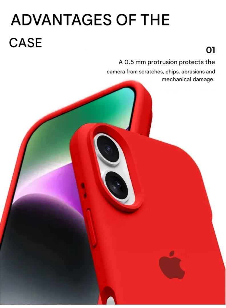 iPhone 17 Case Liquid Silicone Full-Body Protection Cover For iPhone 17 Smooth Finish Stylish Case with Microfiber Lining Cover For iPhone 17 6.3-inch - Image 3
