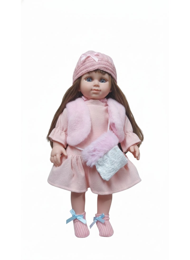 رالي دمية أطفال واقعية للبنات مع ملابس شتوية – دمية ناعمة تشبه الطفل الحقيقي – لعبة تعليمية لتنمية العاطفة والخيال – هدية مثالية للبنات - Image 4