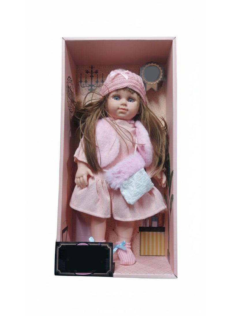 رالي دمية أطفال واقعية للبنات مع ملابس شتوية – دمية ناعمة تشبه الطفل الحقيقي – لعبة تعليمية لتنمية العاطفة والخيال – هدية مثالية للبنات - Image 2