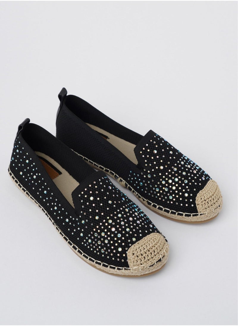 JOVE Women's Casual Espadrilles BLACK - Image 2