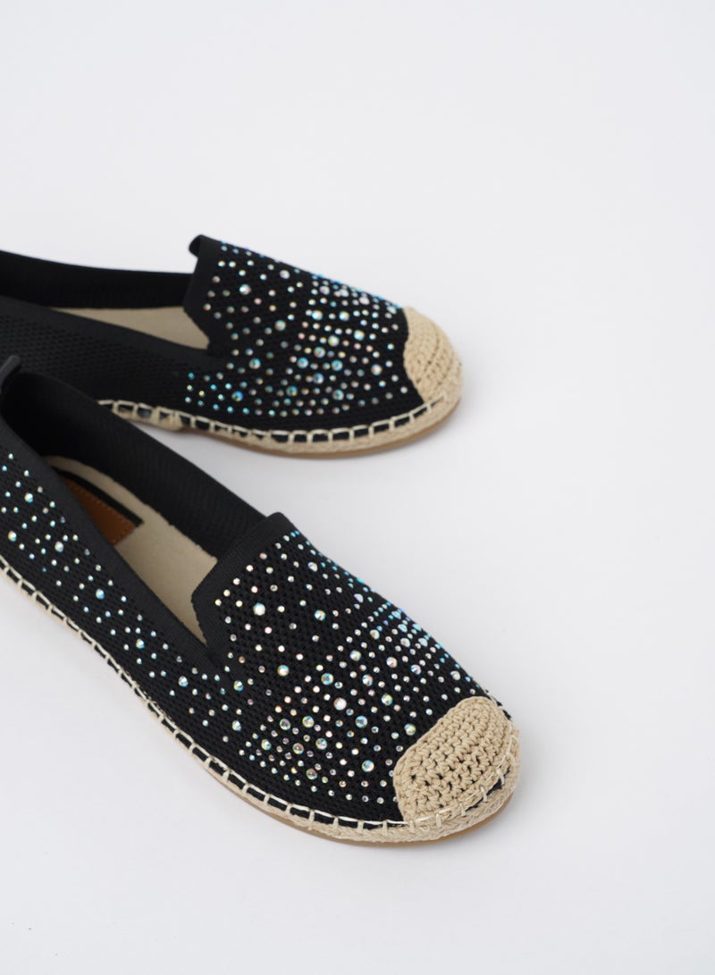 JOVE Women's Casual Espadrilles BLACK - Image 3