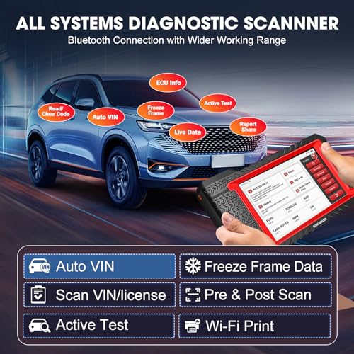KINGBOLEN K7 OBD2 Scanner Lifetime Free Update Bidirectional Test Full System Bluetooth Diagnostic Scan Tool with ECU Coding, Active Test, 31+ Resets, Autovin, TPMS Relearn, FCA AutoAuth - Image 5