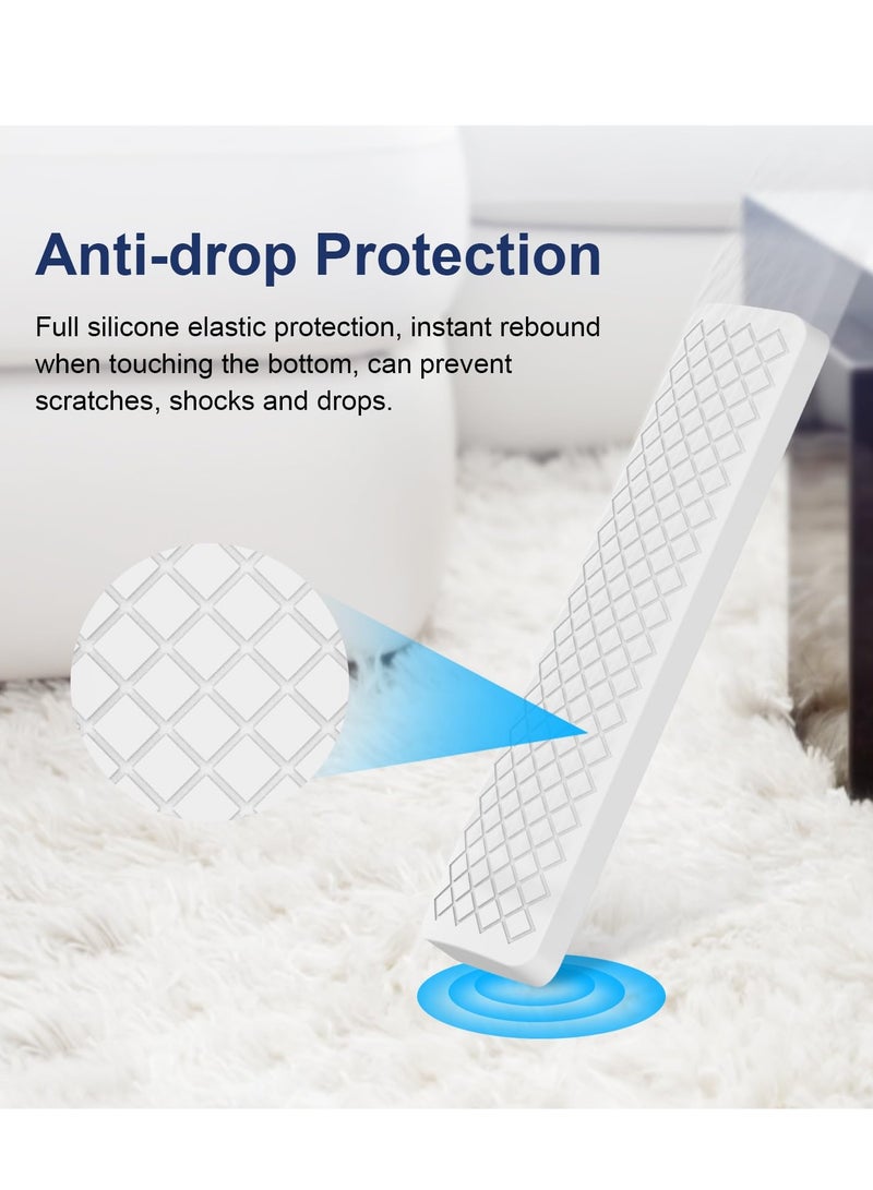 Excefore Silicone Case for XIAOMI MI Box S, Silicone Protective Case for Xiaomi Mi TV Box S (2nd Gen) Remote, 2nd Gen Stick Remote Control Anti Slip Silicone Protective Skin Cover with Lanyard (White)  - Image 5