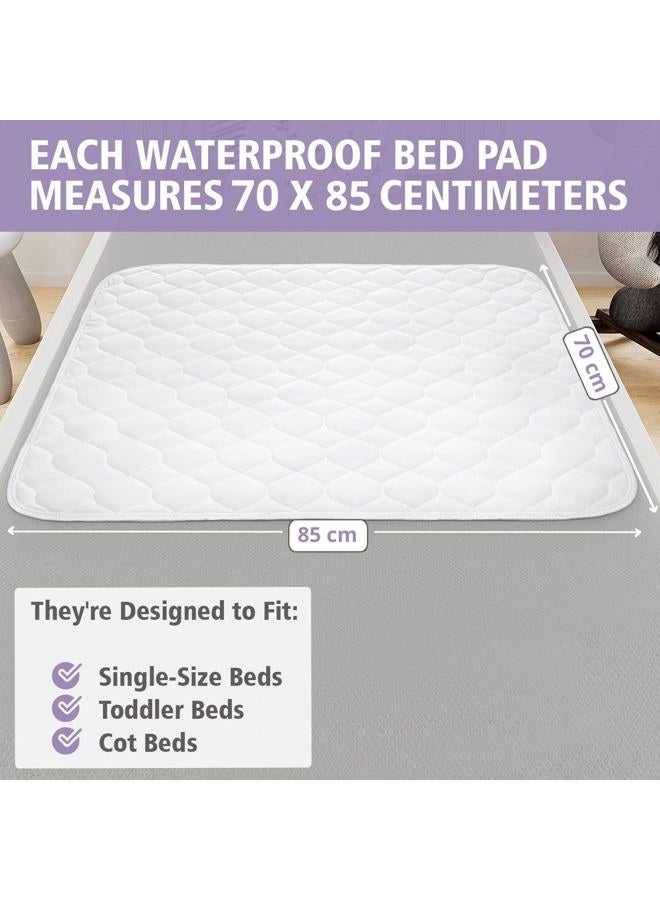 Lynmark Potty Training Bed Pads for Waterproof Protection | Bed Protector Best for Potty Training & Bed Wetting Toddlers & Children | Absolute Lifesaver for Your Mattress & Sheet | Lynmark® 1 Pack, 33" x 27" - Image 3
