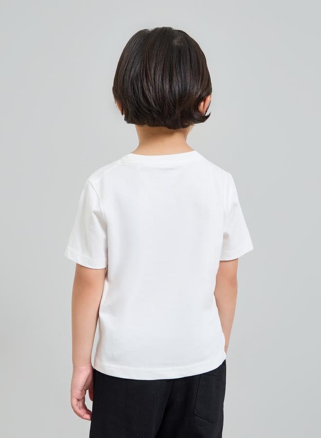 Styli Pack of 2 - Kids Unisex Solid Cotton T-Shirt - Image 3