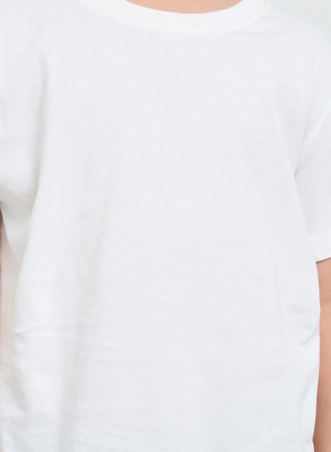 Styli Pack of 2 - Kids Unisex Solid Cotton T-Shirt - Image 4