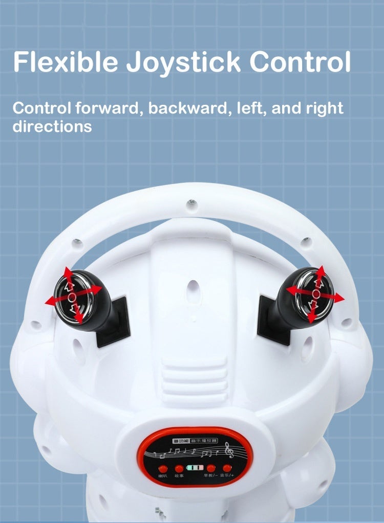 PHISMA Robot-shaped multi-functional electric car for children, four-wheel dual-drive, with music and lights, British plug, suitable for boys and girls aged 3-7. - Image 3