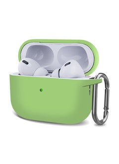 Suitable For Airpods Pro 2 For Apple 20222-2023 Bluetooth Headset C Port Compatible One-piece Silicone Case-Color:Matcha Green-Applicable Model:airpods  Pro2
