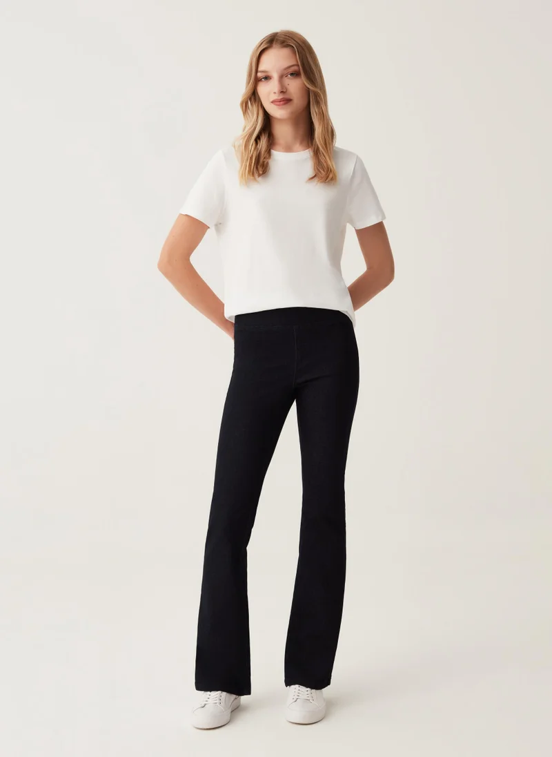 Ovs High-rise flare-fit jeggings