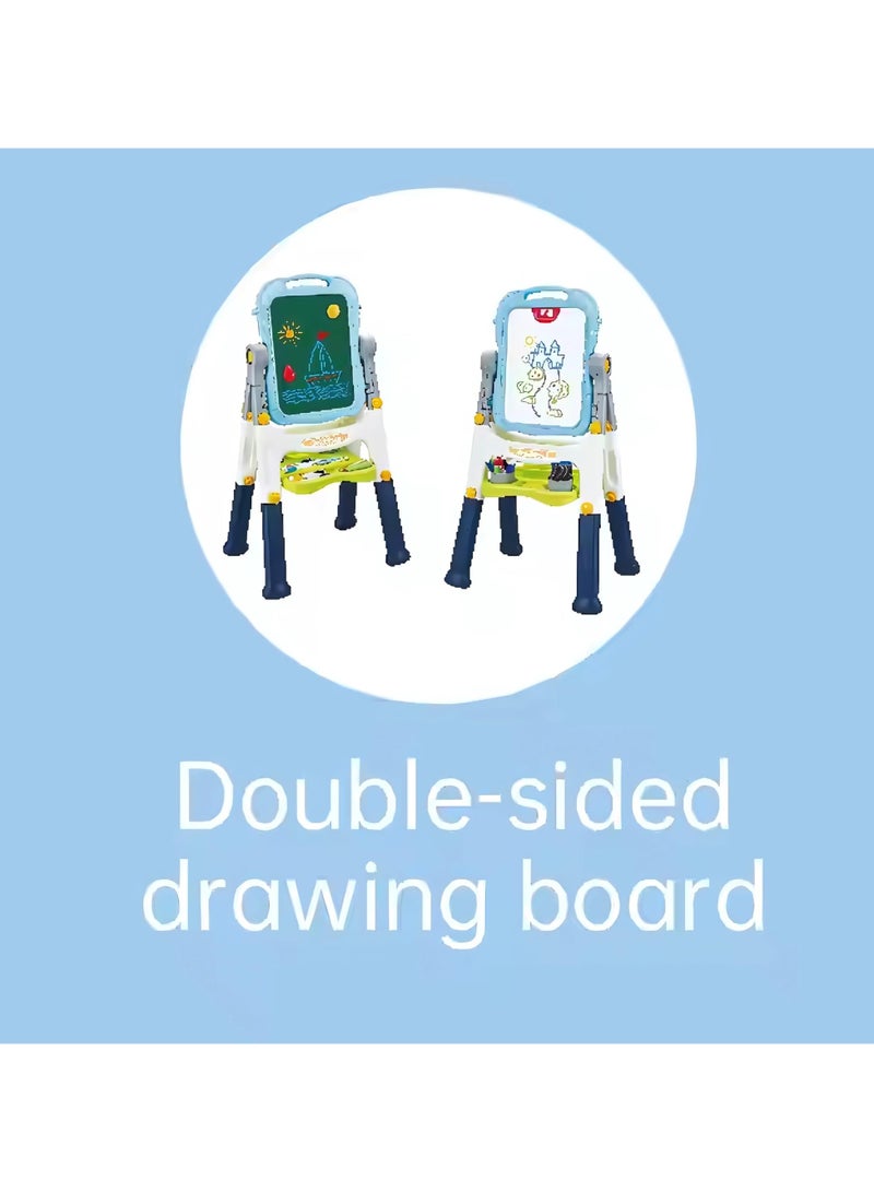 Youleen Top Bright Double-Sided Kids Drawing Board – Multifunctional Magnetic & Chalkboard Easel Toy for Toddlers, Educational Art Activity Set for Early Learning & Creativity  - Image 4
