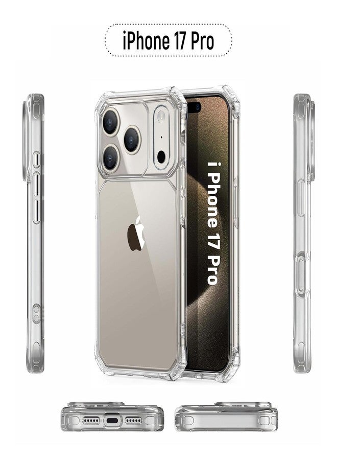غطاء خلفي شفاف فائق المتانة من AIBEX لهاتف iPhone 17 Pro | غطاء صلب شفاف تمامًا | حماية من الصدمات بمعايير عسكرية | حافة TPU مقاومة للاصفرار | ظهر من البولي كربونات المقاوم للخدش - Image 3