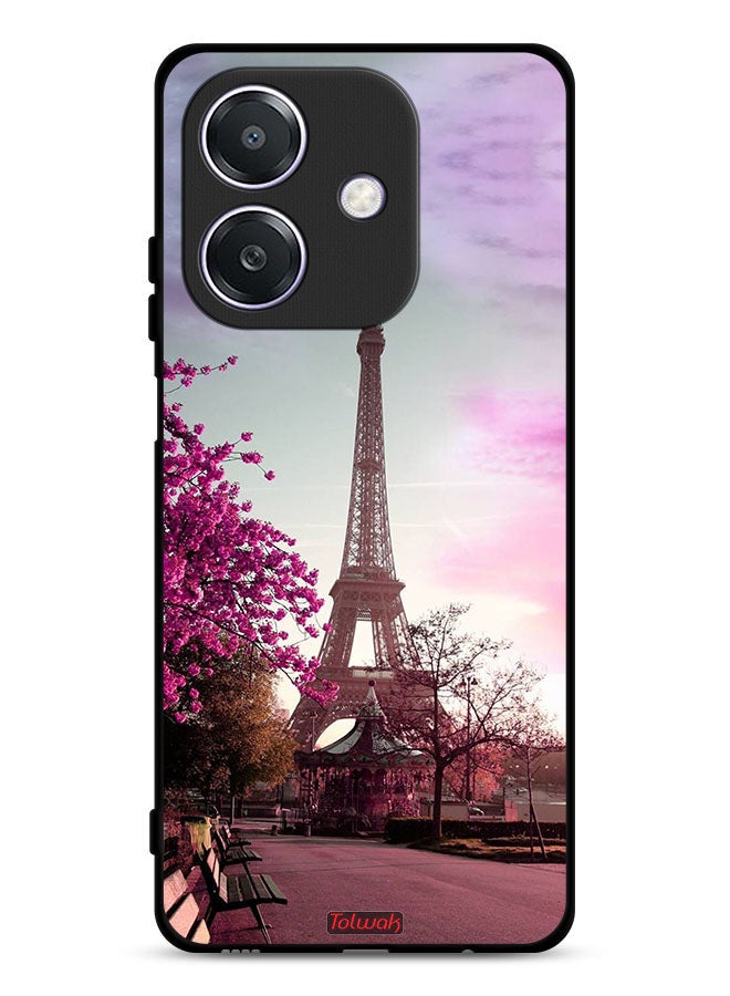 Tolwak Oppo A3x 5G Protective Case Cover Eiffel Tower - Image 1