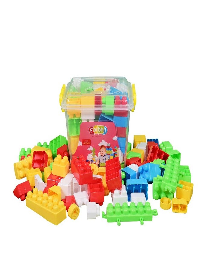 Faibhi MEGA Building Block Set with Storage Container. Entertaining, Educational & Innovative Learning Toy for Kids| Puzzle Shape Assembly | Colorful Toy Set for Children of +3 Years. - Image 4