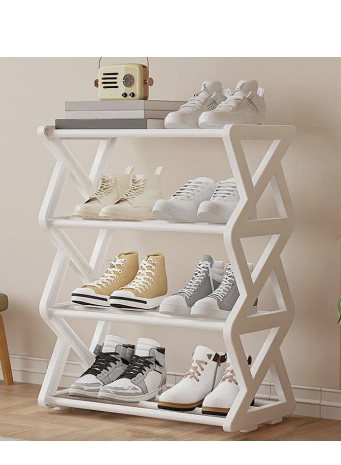 Generic FFD 4-Tier Shoe Rack Organizer – Holds 16 Pairs, Tool-Free Assembly, Ventilated Shelves, Space-Saving Design for Entryway, Bedroom, Closet – Non-Slip Feet, Slim Profile, Easy Setup - Image 1