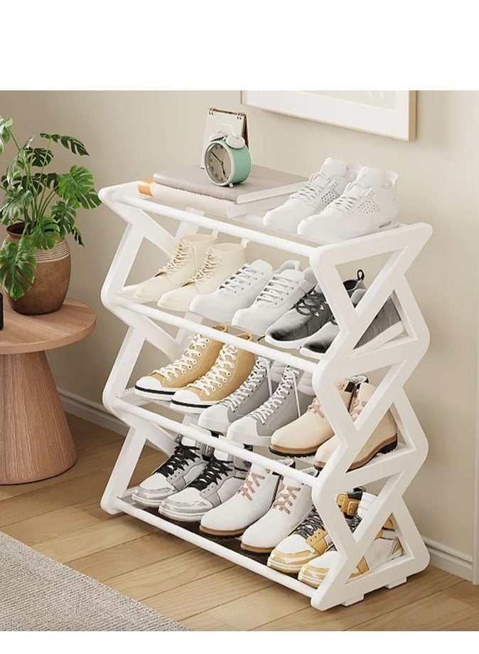 Generic FFD 4-Tier Shoe Rack Organizer – Holds 16 Pairs, Tool-Free Assembly, Ventilated Shelves, Space-Saving Design for Entryway, Bedroom, Closet – Non-Slip Feet, Slim Profile, Easy Setup - Image 2