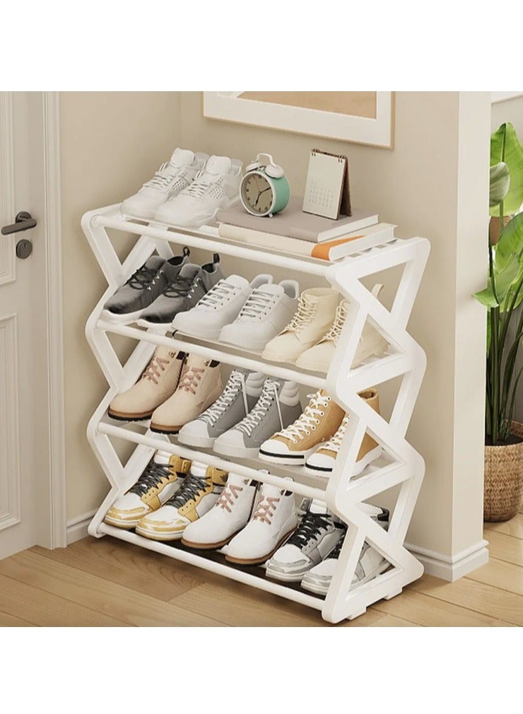 Generic FFD 4-Tier Shoe Rack Organizer – Holds 16 Pairs, Tool-Free Assembly, Ventilated Shelves, Space-Saving Design for Entryway, Bedroom, Closet – Non-Slip Feet, Slim Profile, Easy Setup - Image 5