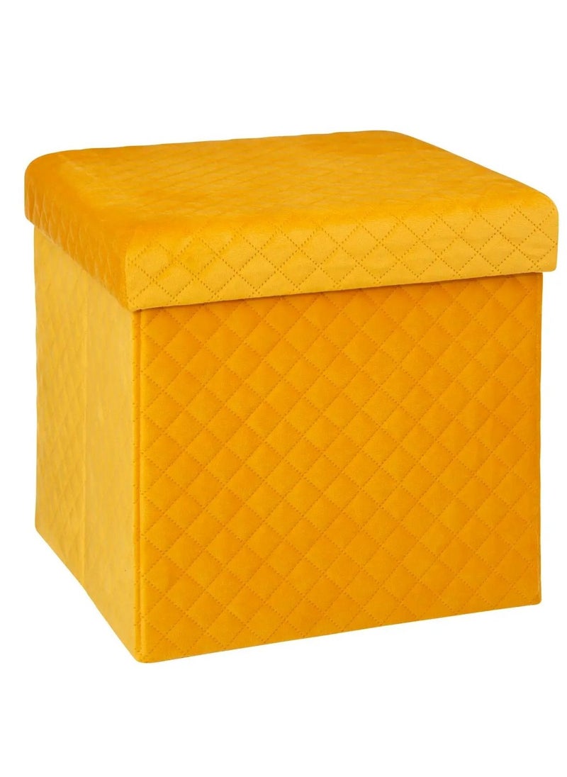 5five Foldable velvet pouffe H31cm  - Image 1